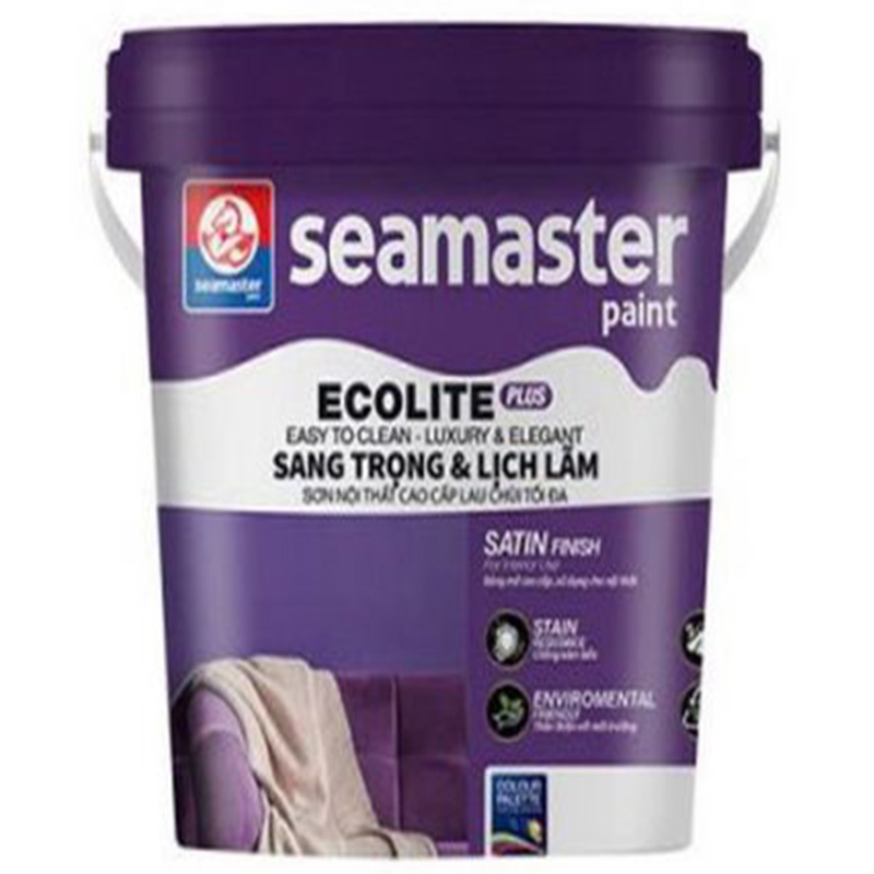 7900 - ECOLITE EASY TO CLEAN - Sơn cao cấp bóng mịn, lau chùi hiệu quả, không chứa chì, chống ố vàng