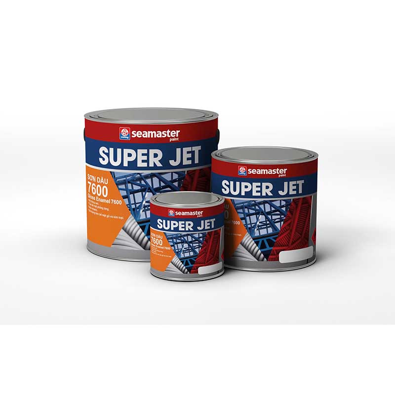7600 - SUPERJET SYNTHETIC HIGH GLOSS ENAMEL sơn dầu có độ bóng cao, khô nhanh